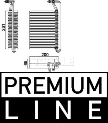 MAHLE AE 84 000P - Evaporatore, Climatizzatore www.autoricambi360.it