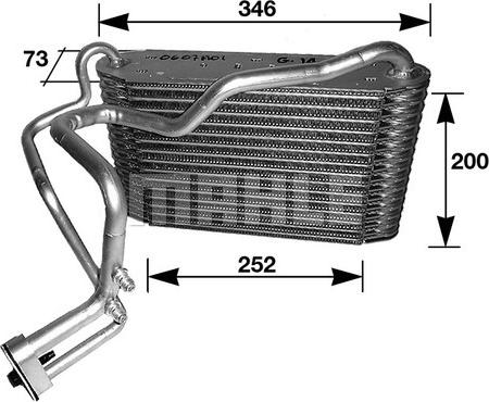 MAHLE AE 33 000S - Evaporatore, Climatizzatore www.autoricambi360.it