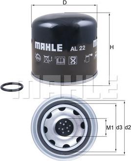 MAHLE AL 22 - Cartuccia essiccatore aria, Imp. aria compressa www.autoricambi360.it