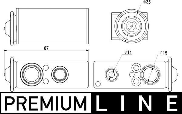 MAHLE AVE 17 000P - Valvola ad espansione, Climatizzatore www.autoricambi360.it