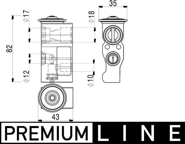 MAHLE AVE 2 000P - Valvola ad espansione, Climatizzatore www.autoricambi360.it