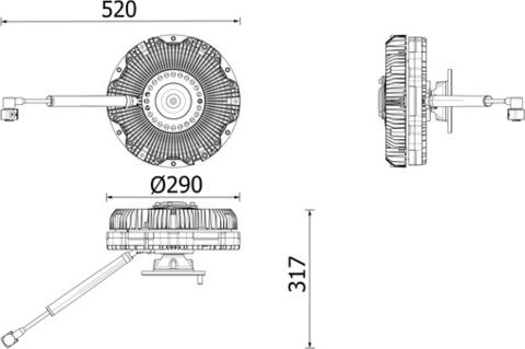 MAHLE CFC 276 000P - Giunto di collegamento, Ventilatore radiatore www.autoricambi360.it