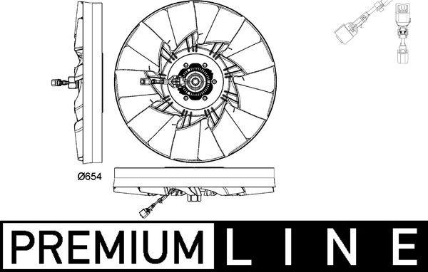 MAHLE CFF 478 000P - Ventola, Raffreddamento motore www.autoricambi360.it