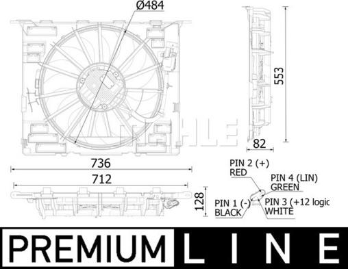 MAHLE CFF 549 000P - Ventola, Raffreddamento motore www.autoricambi360.it