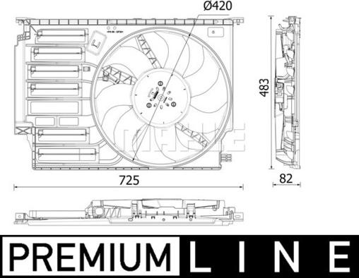 MAHLE CFF 548 000P - Ventola, Raffreddamento motore www.autoricambi360.it