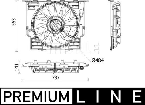 MAHLE CFF 543 000P - Ventola, Raffreddamento motore www.autoricambi360.it