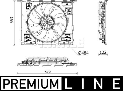 MAHLE CFF 542 000P - Ventola, Raffreddamento motore www.autoricambi360.it