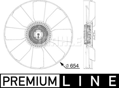 MAHLE CFF 510 000P - Ventola, Raffreddamento motore www.autoricambi360.it