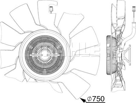 MAHLE CFF 528 000P - Ventola, Raffreddamento motore www.autoricambi360.it