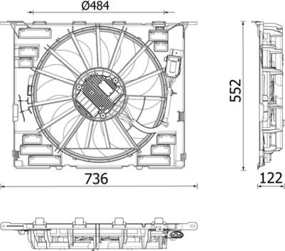 MAHLE CFF 646 000P - Ventola, Raffreddamento motore www.autoricambi360.it