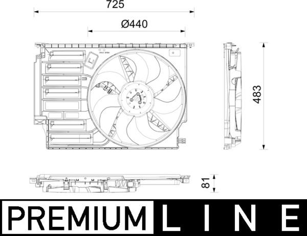 MAHLE CFF 665 000P - Ventola, Raffreddamento motore www.autoricambi360.it