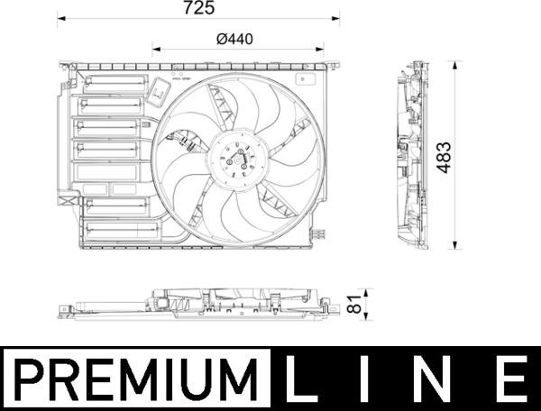 MAHLE CFF 671 000P - Ventola, Raffreddamento motore www.autoricambi360.it