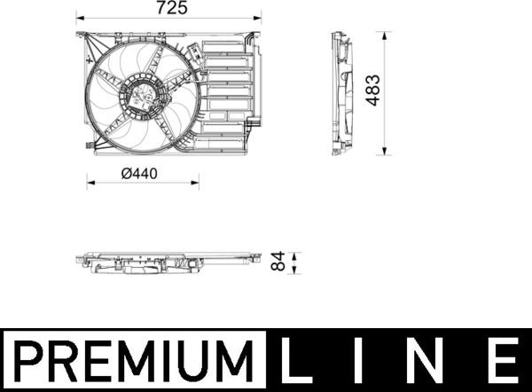 MAHLE CFF 677 000P - Ventola, Raffreddamento motore www.autoricambi360.it