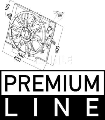 MAHLE CFF 215 000P - Ventola, Raffreddamento motore www.autoricambi360.it