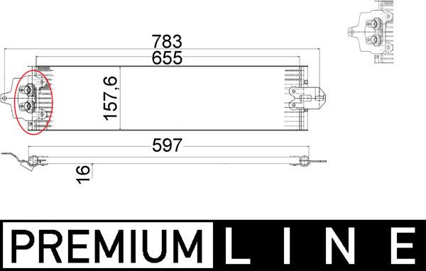 MAHLE CLC 49 000P - Radiatore olio, Cambio automatico www.autoricambi360.it