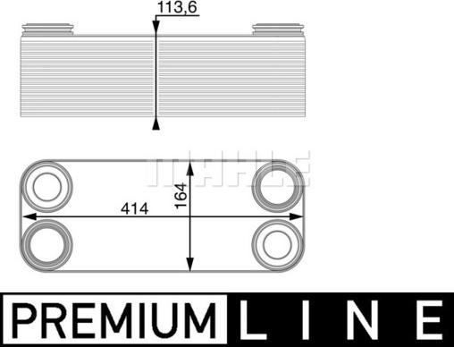 MAHLE CLC 14 000P - Radiatore olio, Cambio automatico www.autoricambi360.it