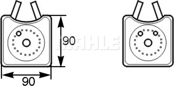 MAHLE CLC 161 000S - Radiatore olio, Olio motore www.autoricambi360.it