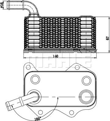 MAHLE CLC 174 000S - Radiatore olio, Olio motore www.autoricambi360.it