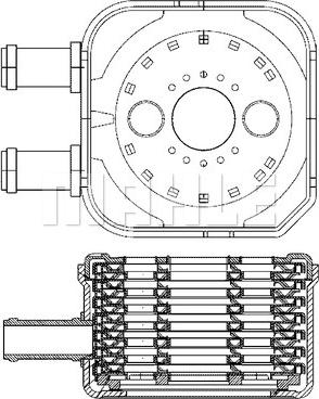 MAHLE CLC 3 000S - Radiatore olio, Olio motore www.autoricambi360.it