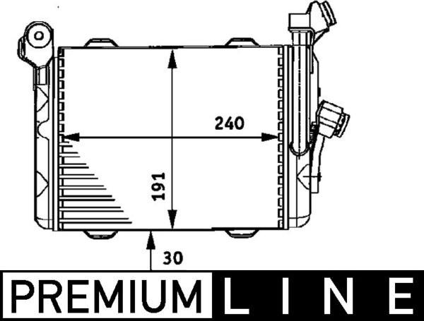 MAHLE CLC 33 000P - Radiatore olio, Olio motore www.autoricambi360.it