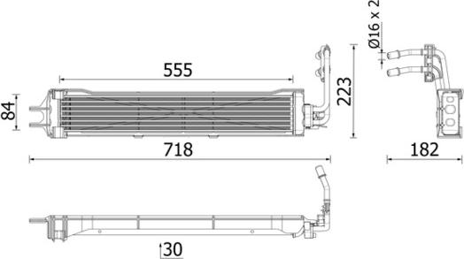 MAHLE CLC 333 000P - Radiatore olio, Cambio automatico www.autoricambi360.it