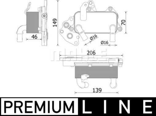 MAHLE CLC 230 000P - Radiatore olio, Cambio automatico www.autoricambi360.it