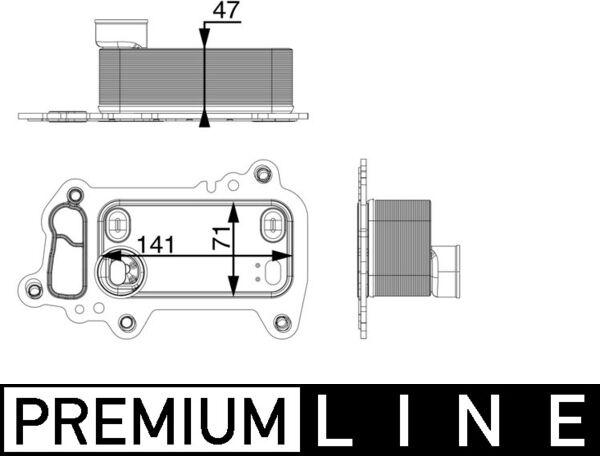 MAHLE CLC 79 000P - Radiatore olio, Olio motore www.autoricambi360.it