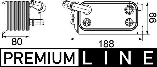 MAHLE CLC 72 000P - Radiatore olio, Cambio automatico www.autoricambi360.it