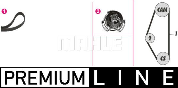 MAHLE CPK 14 000P - Pompa acqua + Kit cinghie dentate www.autoricambi360.it