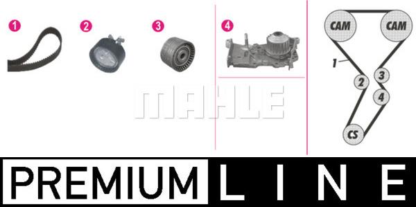 MAHLE CPK 116 000P - Pompa acqua + Kit cinghie dentate www.autoricambi360.it