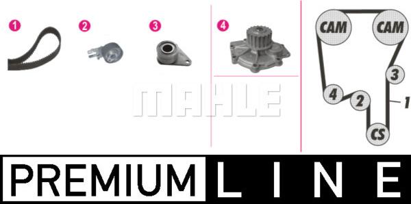 MAHLE CPK 117 000P - Pompa acqua + Kit cinghie dentate www.autoricambi360.it