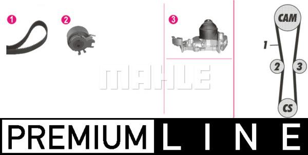 MAHLE CPK 27 000P - Pompa acqua + Kit cinghie dentate www.autoricambi360.it