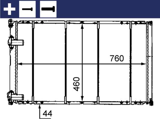 MAHLE CR 526 000S - Radiatore, Raffreddamento motore www.autoricambi360.it