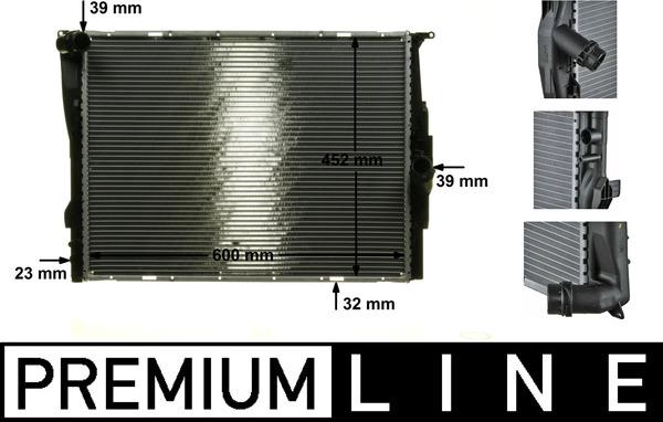 MAHLE CR 1090 000P - Radiatore, Raffreddamento motore www.autoricambi360.it