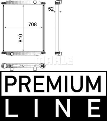MAHLE CR 1153 000P - Radiatore, Raffreddamento motore www.autoricambi360.it
