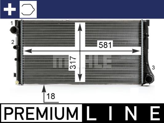 MAHLE CR 11 000P - Radiatore, Raffreddamento motore www.autoricambi360.it