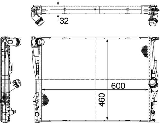 MAHLE CR 1711 000P - Radiatore, Raffreddamento motore www.autoricambi360.it