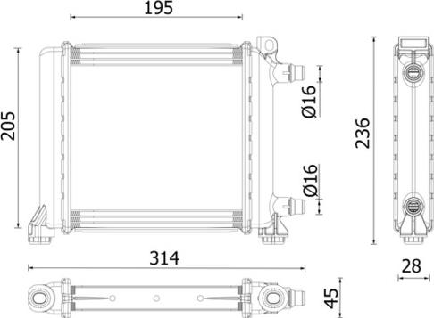 MAHLE CR 2642 000P - Radiatore, Raffreddamento motore www.autoricambi360.it