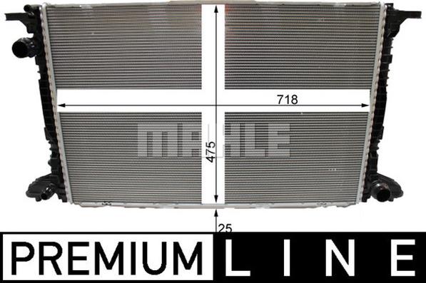 MAHLE CR 2180 000P - Radiatore, Raffreddamento motore www.autoricambi360.it