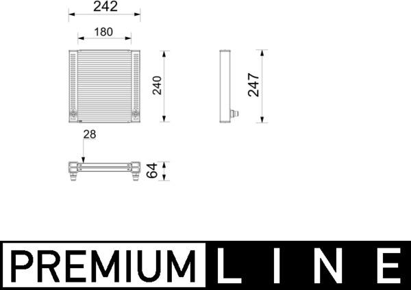 MAHLE CR 2799 000P - Radiatore, Raffreddamento motore www.autoricambi360.it