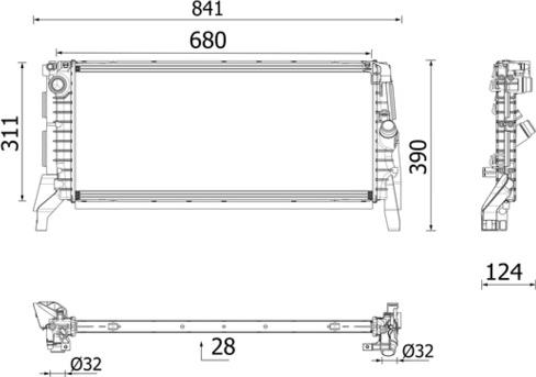 MAHLE CR 2749 000P - Radiatore, Raffreddamento motore www.autoricambi360.it