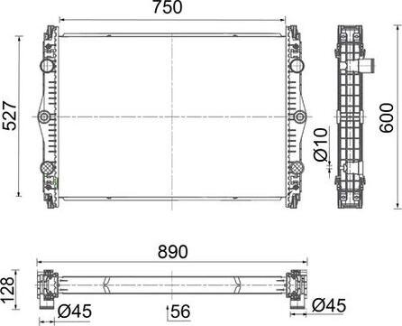 MAHLE CR 2705 000S - Radiatore, Raffreddamento motore www.autoricambi360.it