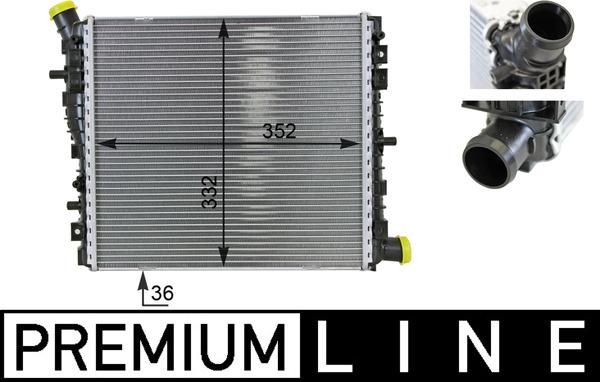 MAHLE CR 78 000P - Radiatore, Raffreddamento motore www.autoricambi360.it