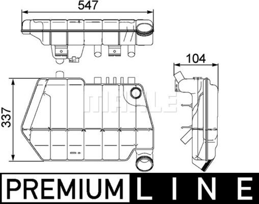 MAHLE CRT 67 000P - Serbatoio compensazione, Refrigerante www.autoricambi360.it