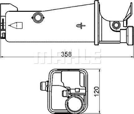 MAHLE CRT 2 000S - Serbatoio compensazione, Refrigerante www.autoricambi360.it