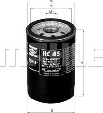 MAHLE HC 45 - Filtro idraulico, Cambio automatico www.autoricambi360.it