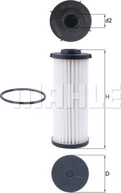 MAHLE HX 190D - Filtro idraulico, Cambio automatico www.autoricambi360.it