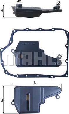 MAHLE HX 193D - Filtro idraulico, Cambio automatico www.autoricambi360.it
