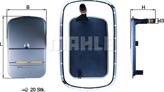 MAHLE HX 159KIT - Filtro idraulico, Cambio automatico www.autoricambi360.it