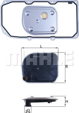 MAHLE HX 158D1 - Filtro idraulico, Cambio automatico www.autoricambi360.it